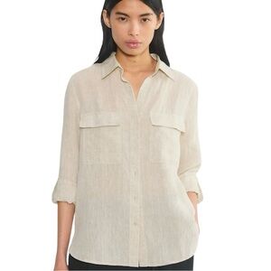 BABATON Fr ARITZIA 100% linen shirt size medium NWT